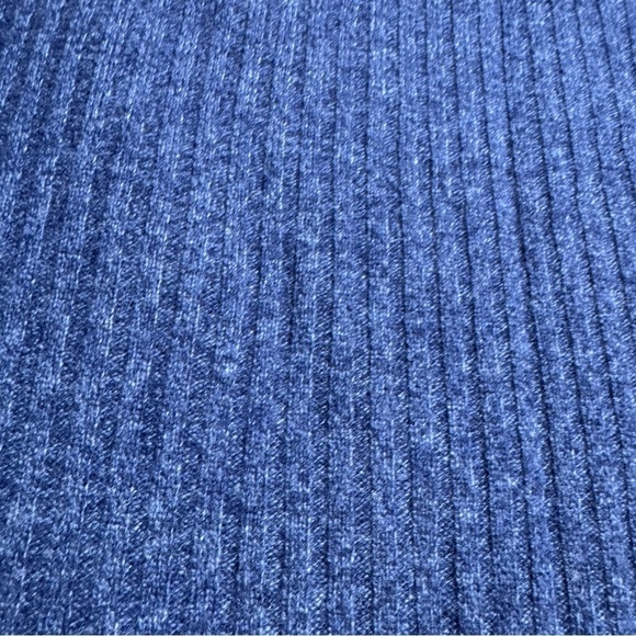 Autumn Cashmere 100% Cashmere Crew Neck Rubber Sweater Blue L - Picture 4 of 5